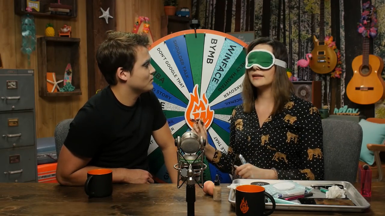 GMMore 1341: Blindfold Makeup Challenge w/ Safiya Nygaard & Tyler Williams