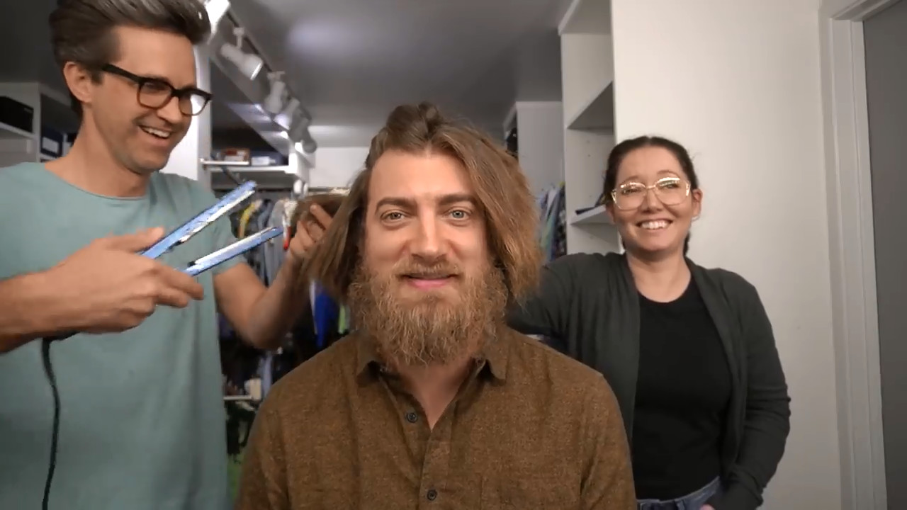 Vlog 13: Link Straightens Rhett’s Hair