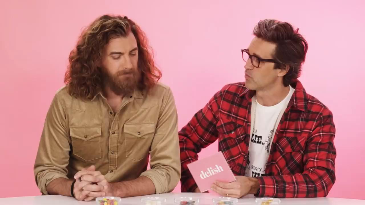 Good Mythical Morning’s Rhett And Link Cry In Pain In This Sour Candy Challenge | Delish