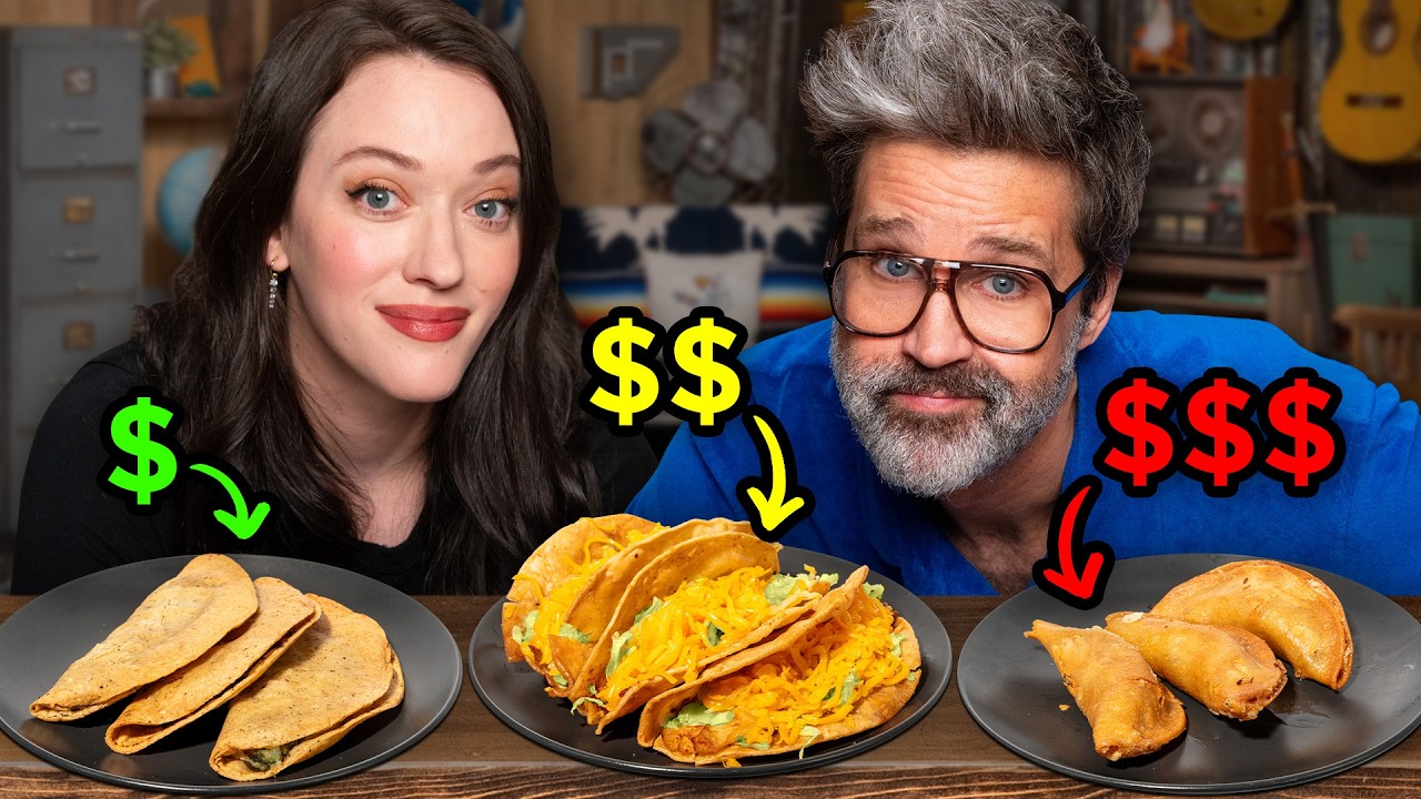GMM 2953: Frozen vs. Fast vs. Fancy Food Taste Test (ft. Kat Dennings)